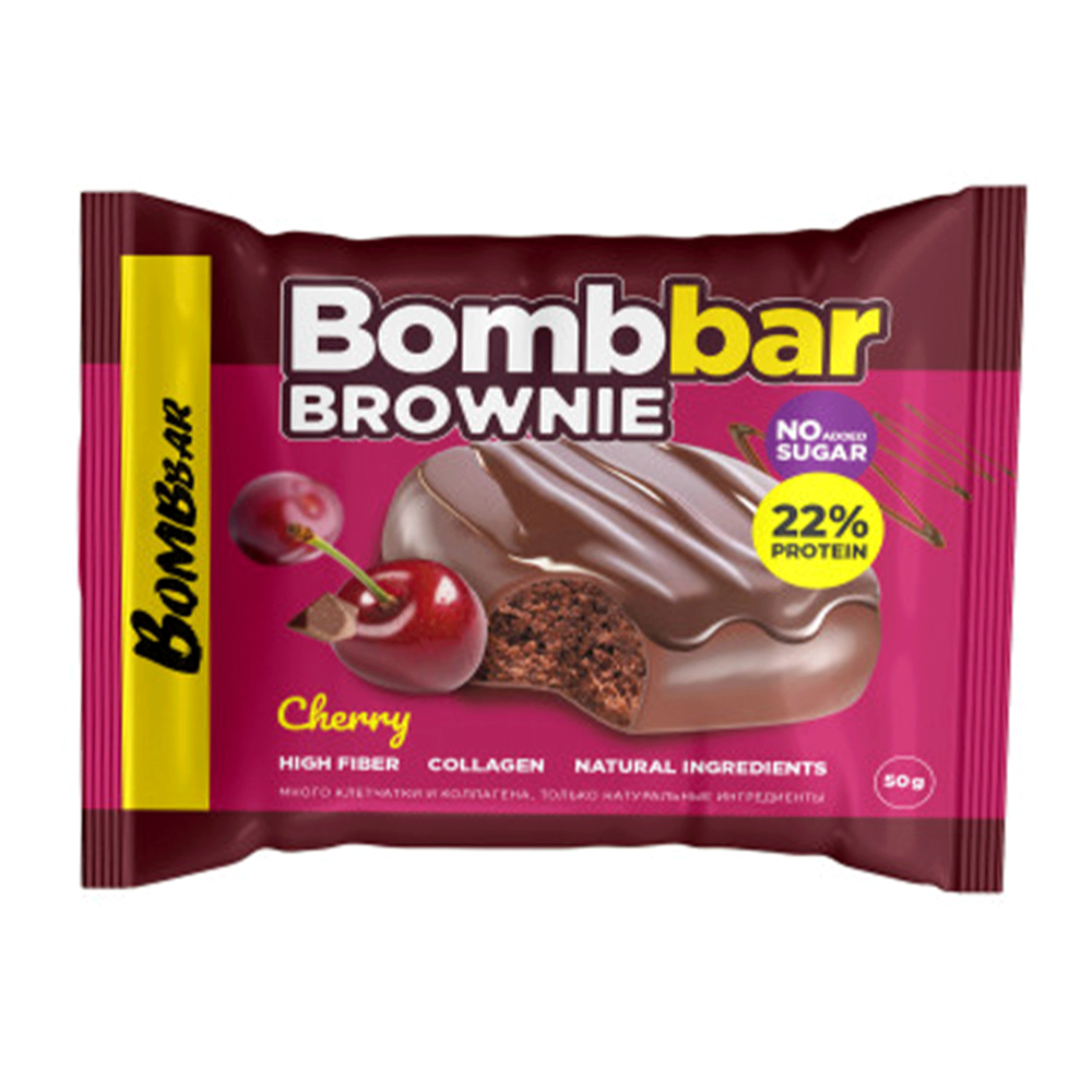 بومبار بروتين براوني بدون سكر 50 ج