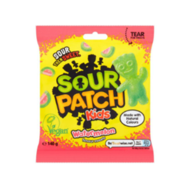 حلوى حامض ساور بانش بطيخ وتفاح 140ج