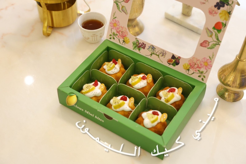 ميني كيك التمر فانيلا صغير