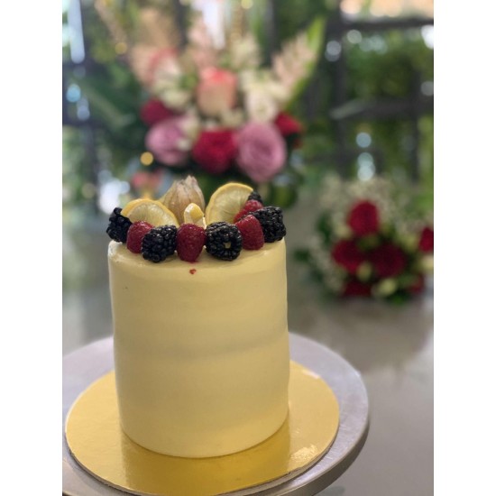 نيكد كيك ليمون بالتوت وسط (ح)