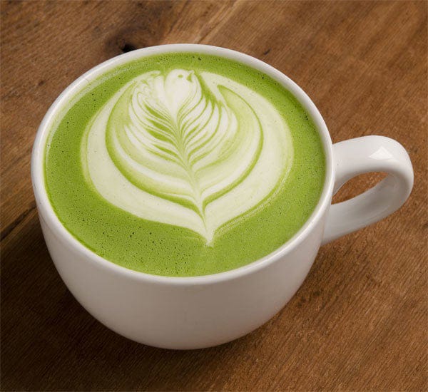 لاتيه ماتشا  (  matcha latte)