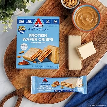 [2500981] اتكنز بروتين ويفر كرسبس بالفول السوداني 180ج