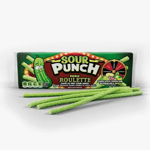 [2403687] حلوى حامض ساور بانش شكل مخلل بالتفاح 128ج